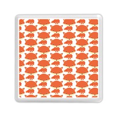 Cute Little Fox Pattern Memory Card Reader (square)  by paulaoliveiradesign