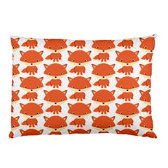 Cute Little Fox Pattern Pillow Case (two Sides) by paulaoliveiradesign