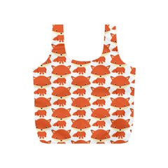 Cute Little Fox Pattern Full Print Recycle Bags (s)  by paulaoliveiradesign