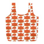 Cute Little Fox Pattern Full Print Recycle Bags (L)  Back