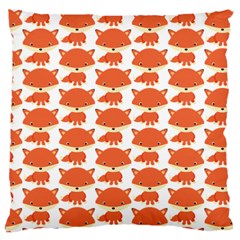 Cute Little Fox Pattern Standard Flano Cushion Case (two Sides) by paulaoliveiradesign