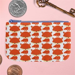 Cute Little Fox Pattern Large Coin Purse