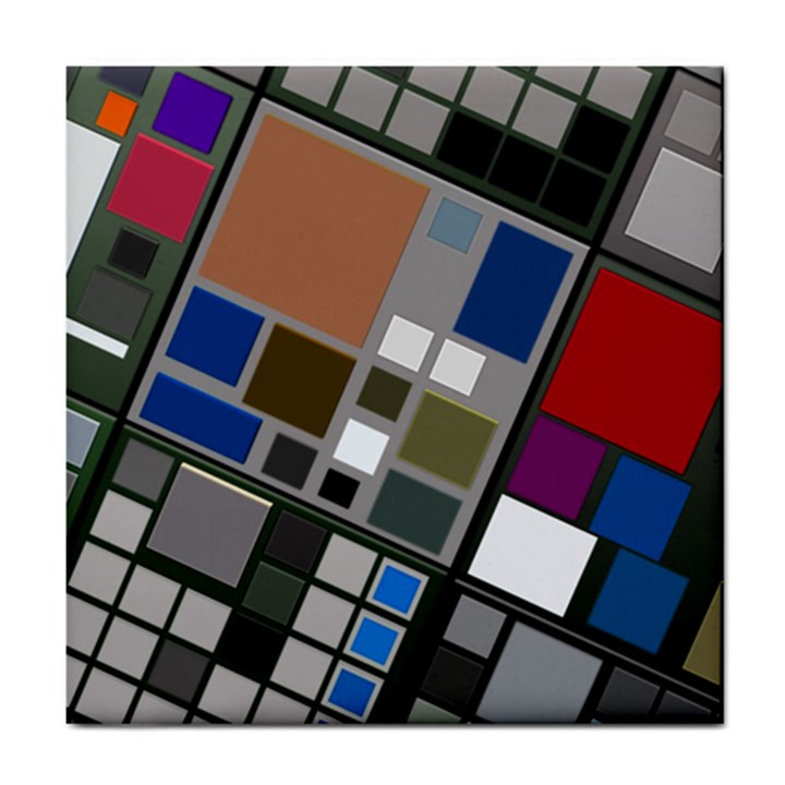 Abstract Composition Tile Coasters