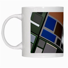 Abstract Composition White Mugs