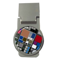 Abstract Composition Money Clips (Round) 