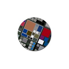 Abstract Composition Golf Ball Marker (10 pack)