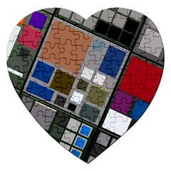 Abstract Composition Jigsaw Puzzle (Heart)