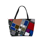 Abstract Composition Shoulder Handbags Back