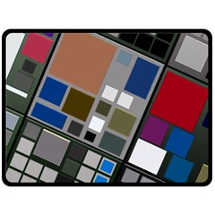 Abstract Composition Fleece Blanket (Large) 