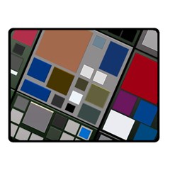 Abstract Composition Fleece Blanket (Small)