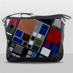 Abstract Composition Messenger Bags