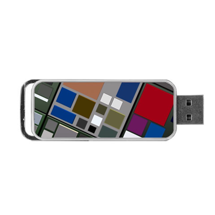 Abstract Composition Portable USB Flash (Two Sides)