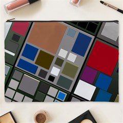 Abstract Composition Cosmetic Bag (xxxl)  by Nexatart