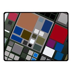 Abstract Composition Double Sided Fleece Blanket (small)  by Nexatart