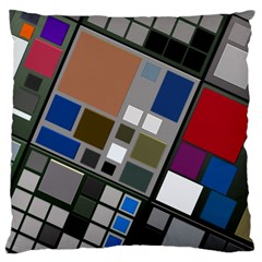 Abstract Composition Standard Flano Cushion Case (One Side)