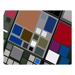 Abstract Composition Double Sided Flano Blanket (Large) 