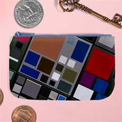 Abstract Composition Large Coin Purse by Nexatart