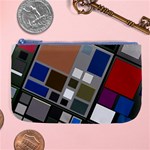 Abstract Composition Large Coin Purse Front