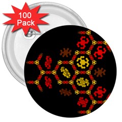 Algorithmic Drawings 3  Buttons (100 Pack)  by Nexatart