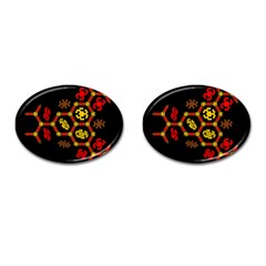 Algorithmic Drawings Cufflinks (oval) by Nexatart