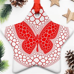 Butterfly Ornament (star) by Nexatart