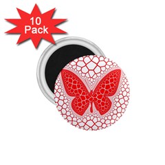 Butterfly 1 75  Magnets (10 Pack)  by Nexatart