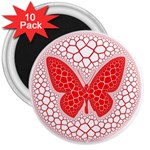 Butterfly 3  Magnets (10 pack)  Front