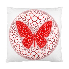 Butterfly Standard Cushion Case (two Sides) by Nexatart