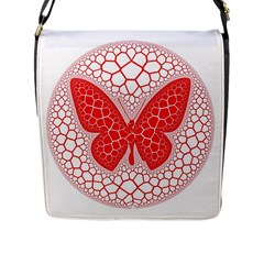 Butterfly Flap Messenger Bag (l)  by Nexatart