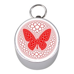 Butterfly Mini Silver Compasses by Nexatart