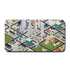 Simple Map Of The City Medium Bar Mats by Nexatart