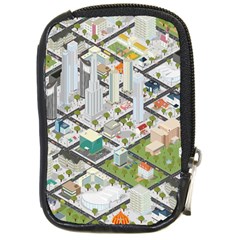 Simple Map Of The City Compact Camera Cases by Nexatart