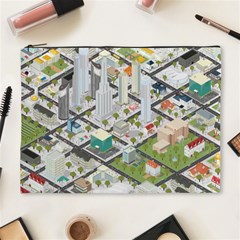 Simple Map Of The City Cosmetic Bag (xl) by Nexatart