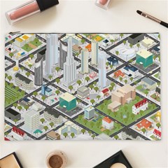 Simple Map Of The City Cosmetic Bag (xxl)  by Nexatart