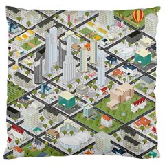 Simple Map Of The City Standard Flano Cushion Case (one Side) by Nexatart