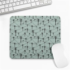 Telephone Lines Repeating Pattern Large Mousepads by Nexatart