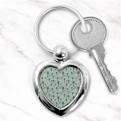 Telephone Lines Repeating Pattern Key Chains (heart)  by Nexatart