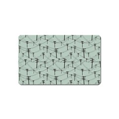 Telephone Lines Repeating Pattern Magnet (name Card) by Nexatart