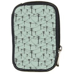 Telephone Lines Repeating Pattern Compact Camera Cases by Nexatart