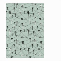 Telephone Lines Repeating Pattern Small Garden Flag (two Sides) by Nexatart