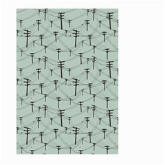 Telephone Lines Repeating Pattern Large Garden Flag (two Sides) by Nexatart