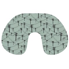 Telephone Lines Repeating Pattern Travel Neck Pillows by Nexatart