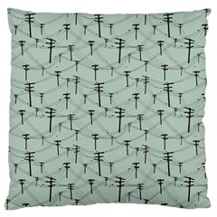 Telephone Lines Repeating Pattern Standard Flano Cushion Case (two Sides) by Nexatart