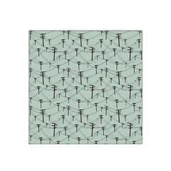 Telephone Lines Repeating Pattern Satin Bandana Scarf by Nexatart