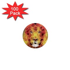 Fractal Lion 1  Mini Magnets (100 Pack)  by Nexatart