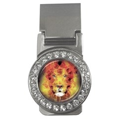 Fractal Lion Money Clips (cz)  by Nexatart