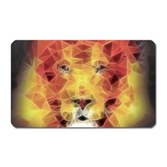 Fractal Lion Magnet (rectangular) by Nexatart