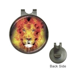 Fractal Lion Hat Clips With Golf Markers by Nexatart