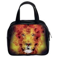 Fractal Lion Classic Handbags (2 Sides) by Nexatart