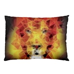 Fractal Lion Pillow Case by Nexatart